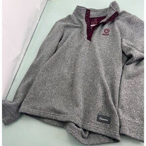 Swannies Golf Jacket Sweater Mens Medium M 1/4 Snap Pullover Heather Gray